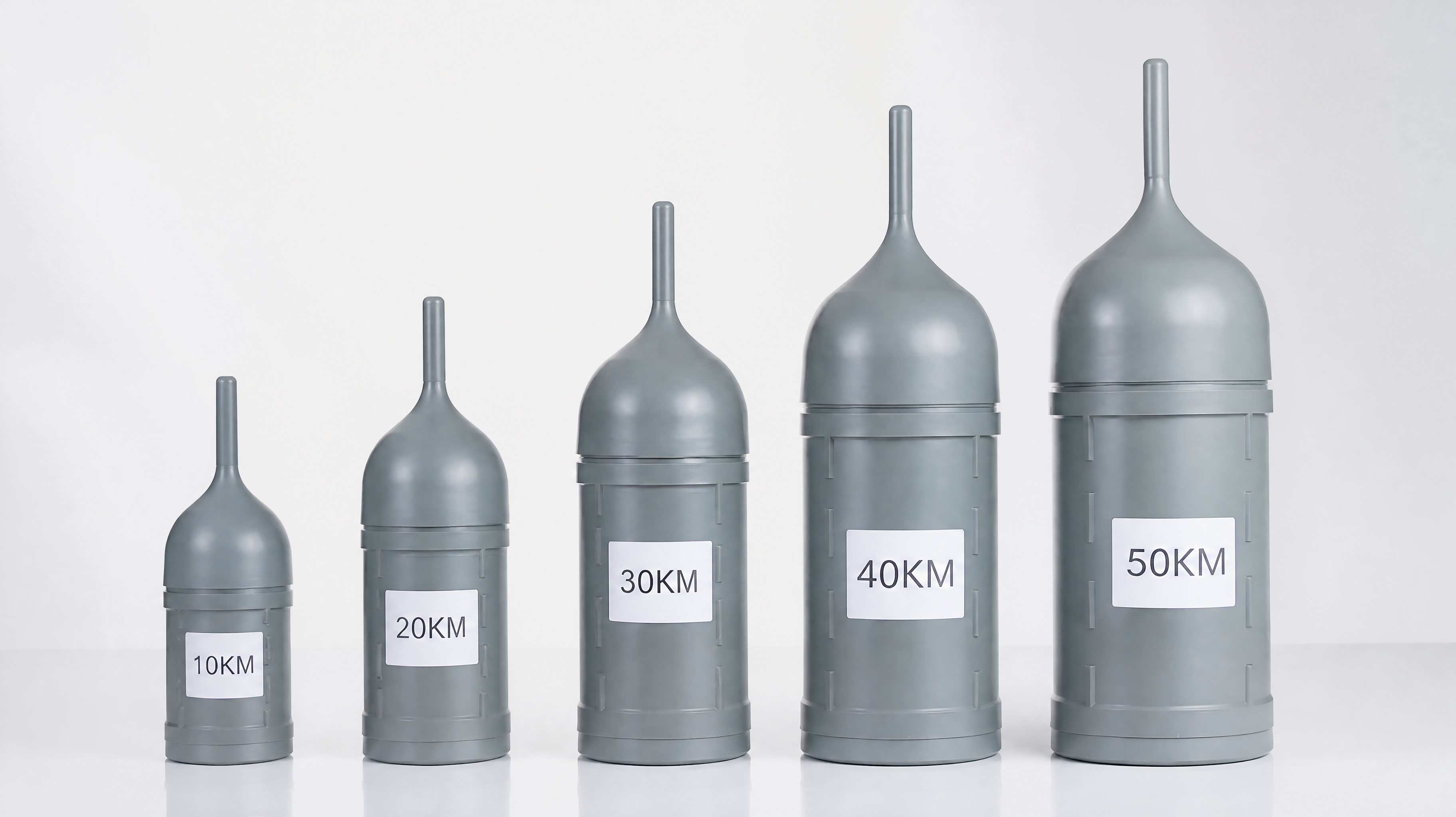 Micro-fiber spool formats from 10 km to 50 km